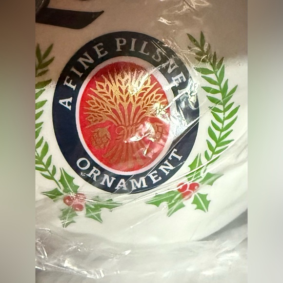 Miller Lite Beernament Set of 6 Christmas Ornaments No Tops - Picture 3 of 4